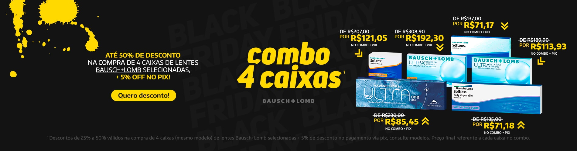 Bausch Combo 4 Caixas