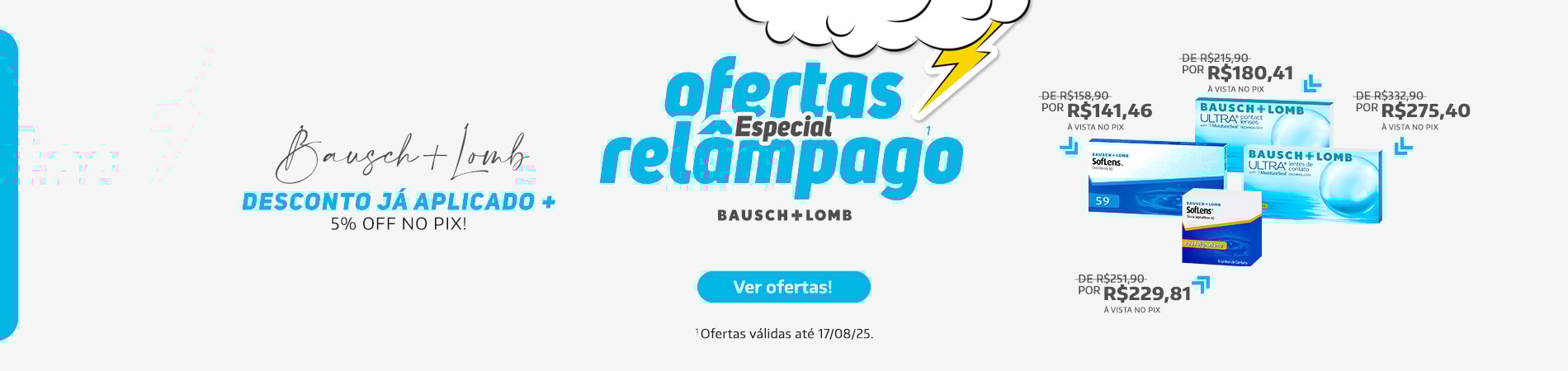 Ofertas Relâmpago Bausch