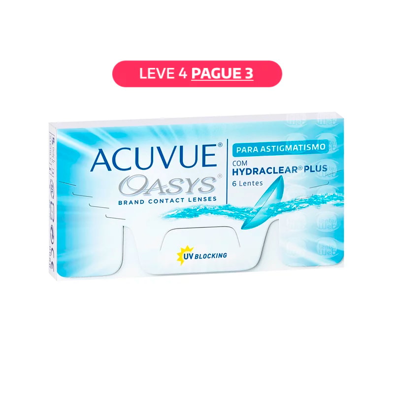 Lentes de Contato Acuvue Oasys Astigmatismo - Lentes Web