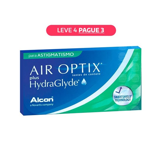 Lentes de Contato Air Optix Plus HydraGlyde Astigmatismo