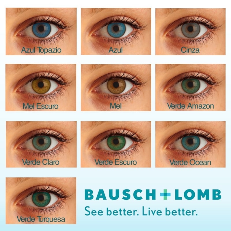 Lentes De Contato Com Grau Anual Lentes de Contato Coloridas Optima Natural Look - Anual - Com Grau