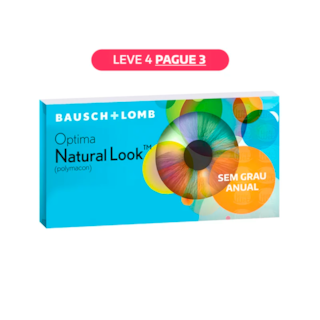 Lentes de Contato Coloridas Optima Natural Look - Anual - SEM GRAU