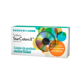 Lentes de Contato Coloridas Soflens StarColors 2 - Mensal - COM GRAU