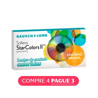 Lentes de Contato Coloridas Soflens StarColors 2 - Mensal - SEM GRAU
