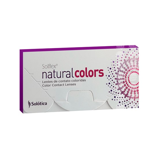 Lentes de Contato Coloridas Solflex Natural Colors - Mensal - SEM GRAU